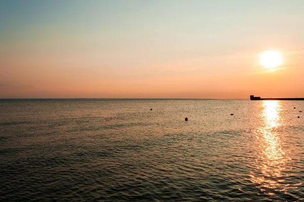 Sonnenuntergang Wasser Der Ostsee — Stockfoto