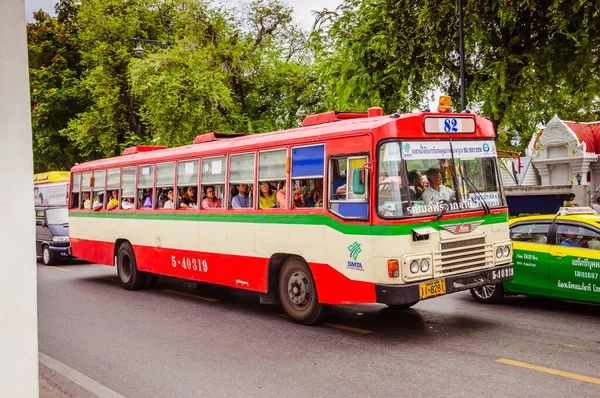 Bangkok Tailandia Junio 2015 Autobús Público Bangkok — Foto de Stock