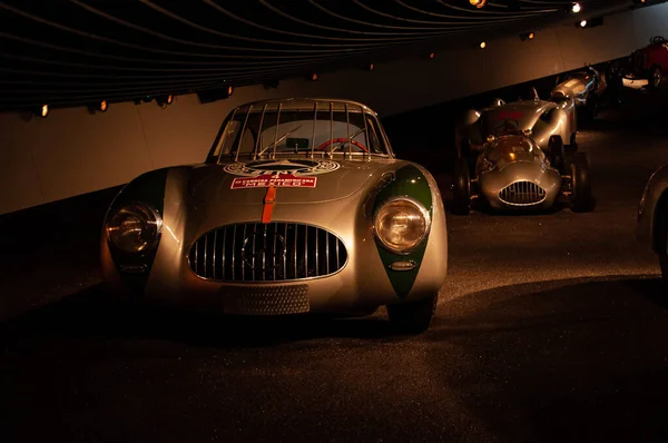 Stuttgart Germany Dec 2018 Silver Mercedes Sports Car Road Museum — Stock Photo, Image