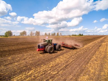 Traktör harrow anız toprak işleme