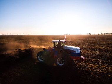 Traktör harrow anız toprak işleme