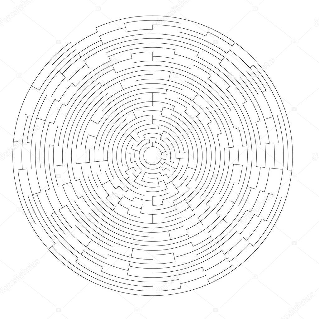 Huge square labyrinth 100 x 100 rows vector illustration