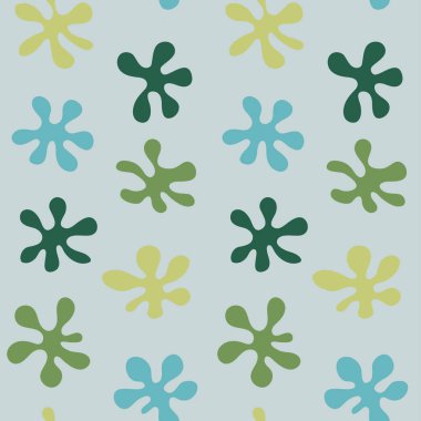 Kusursuz arka plan renkli lekeler için desen ofset satırları mavi, yeşil