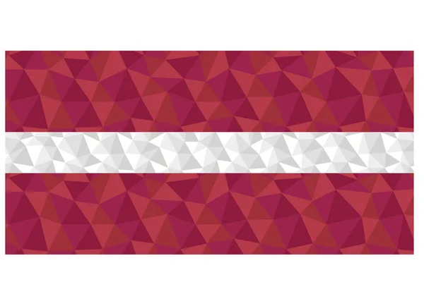 拉脱维亚国家符号背景低多边形矢量插图的多边形标志 — 图库矢量图片
