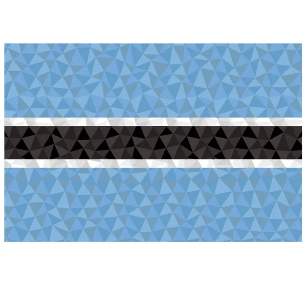 博茨瓦纳民族标志背景低多边形矢量图的多边形标志 — 图库矢量图片