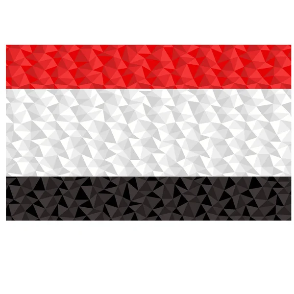 Bandera Poligonal Kuyavian Pomeranian Polonia Low Poly Style Vector Illustration — Vector de stock