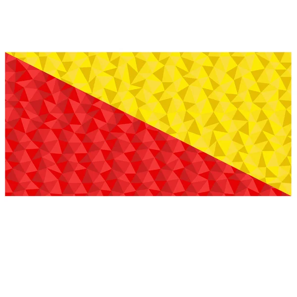 意大利巴勒莫的多边形旗 低多边形矢量插图 — 图库矢量图片