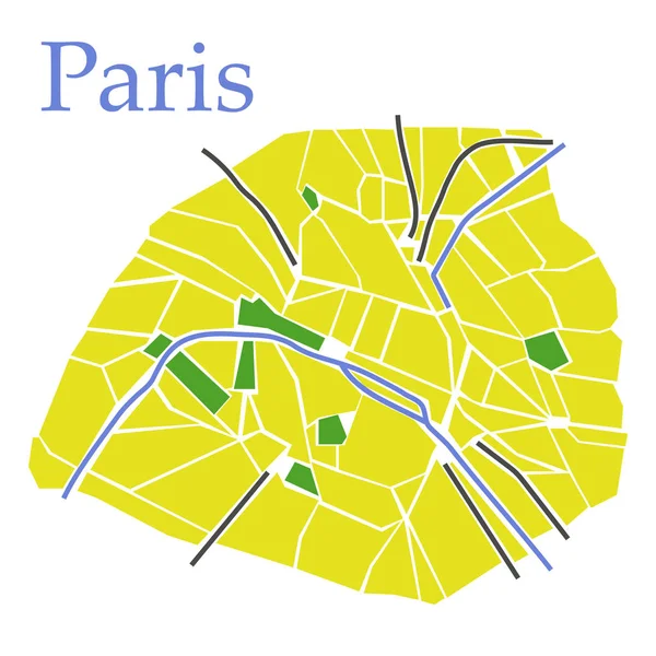 Абстрактне Планування Стилю Центральної Паризької Векторної Ілюстрації — стоковий вектор