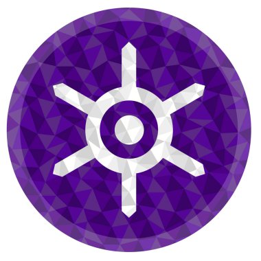 Yuvarlak rozet ya da düğme Tokyo, Japonya kenarlarında yıldırımlar olan alçak polyester bayrak