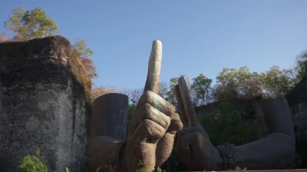 Bali Indonésie Září 2018 Park Kultury Garuda Višnu Kenchan Obrovské — Stock video