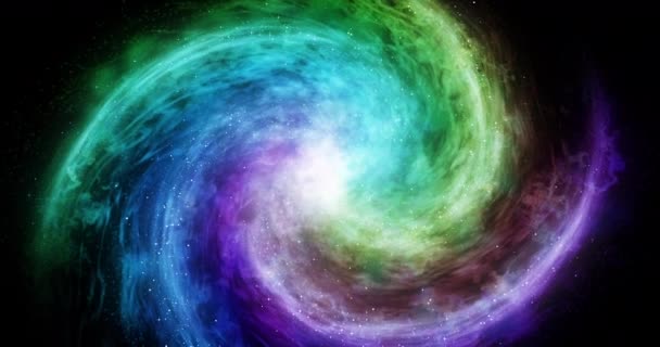 Равенство Мирная Галактика Галактика Радужного Цвета Концепция Лгбт Мира — стоковое видео