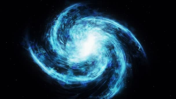 Космический Туризм Концепция Межгалактического Путешествия Межзвездная Спиральная Галактика Видео Крупный — стоковое видео