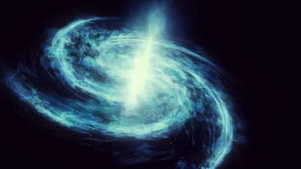 Câmera Voando Acima Galáxia Fantástico Panorama Espacial Galáxia Universo Imagens — Vídeo de Stock