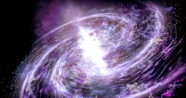 Galaxia espiral interestelar. Turismo espacial y travesía intergaláctica — Foto de Stock