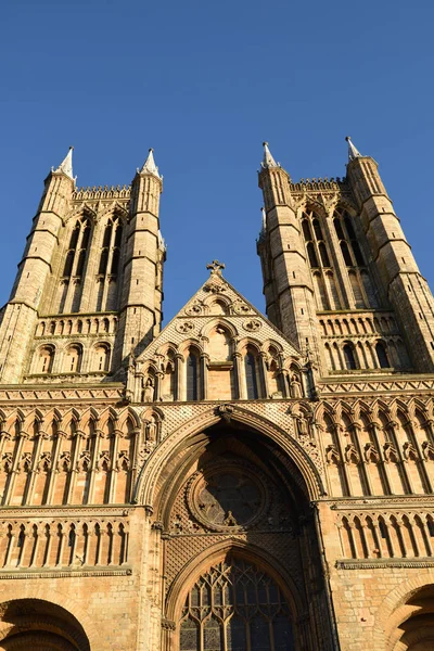 Lincoln katedral Gotik dini dönüm noktası Ilçe Lincolnshire, İngiltere.  