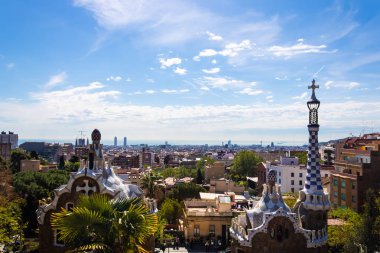Park Guell panorama görünümü 