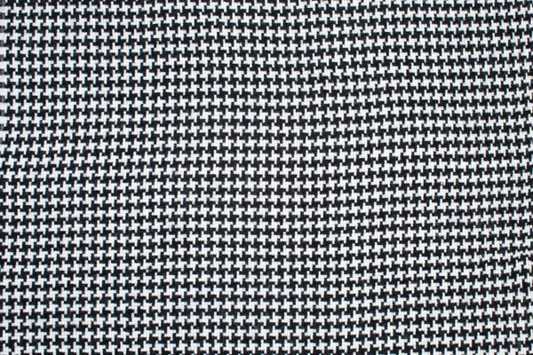 Geometric black and white pattern of a woolen blanket — Stock Photo, Image