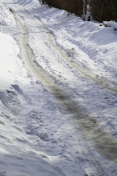 auto-track on the spring loose snow