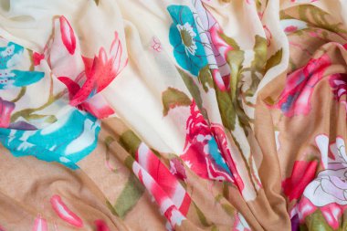 çok renkli buruşuk kumaş