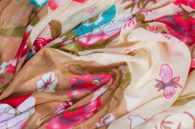 çok renkli buruşuk kumaş