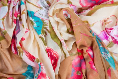 çok renkli buruşuk kumaş