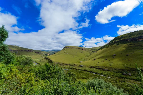 Колір Відкритий Мальовничий Краєвид Фото Пар Drakensberge Панорамний Природи View — стокове фото
