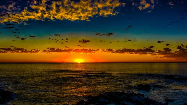 Sudáfrica Hout Bay Ciudad Del Cabo Hora Azul Paisaje Panorámico — Foto de Stock