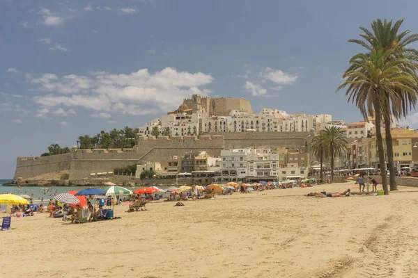 Оскола Испания Августа 2017 Года Общий Вид Туристического Пляжа Оскола — стоковое фото