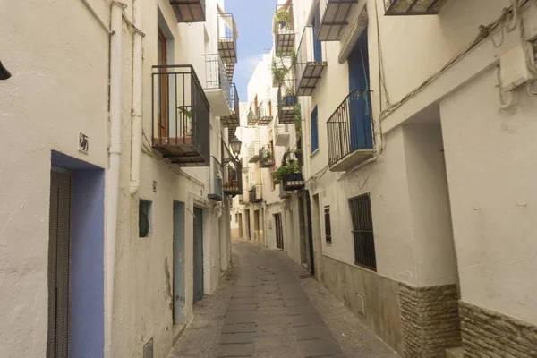 Peiscola España Agosto 2017 Vista General Desde Playa Turística Peiscola — Foto de Stock