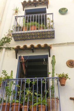 Peiscola, İspanya, 19 Ağustos 2017: Lightouse açık havada görünümü.