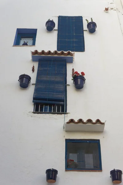 White Front View House — Stock Photo, Image