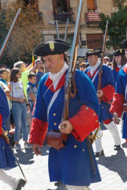 Barcelona, Katalonya, İspanya, 11 Eylül 2017: tarihi kültürel demostration Katalonya gelen Catalunya'nın bağımsızlığını ralli desteği ulusal gün boyunca sırasında.