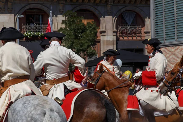 Barcelona, Katalonya, İspanya, 11 Eylül 2017: tarihi kültürel demostration Katalonya gelen Catalunya'nın bağımsızlığını ralli desteği ulusal gün boyunca sırasında.