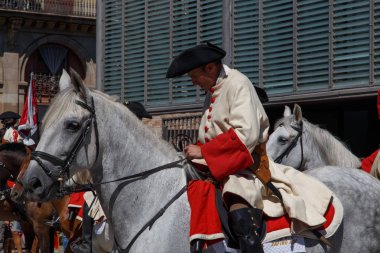 Barcelona, Katalonya, İspanya, 11 Eylül 2017: tarihi kültürel demostration Katalonya gelen Catalunya'nın bağımsızlığını ralli desteği ulusal gün boyunca sırasında.