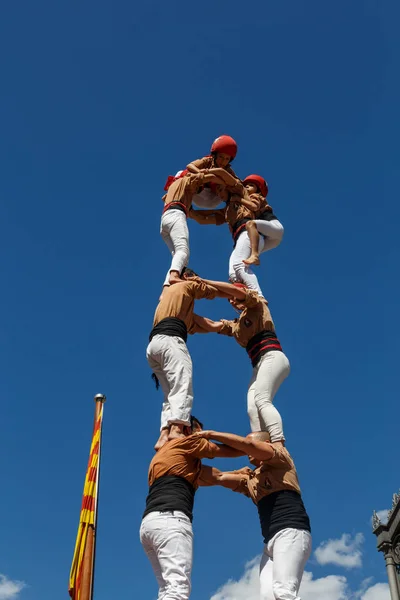 Барселона Каталония Испания Сентября 2017 Года Кастро Время Митинга Поддержку — стоковое фото