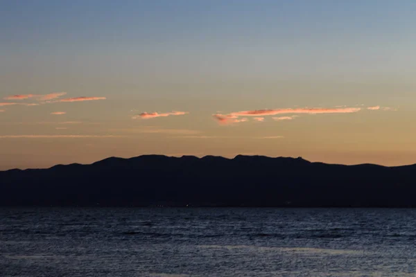 エブロ川デルタで美しい夕日 スペイン — ストック写真