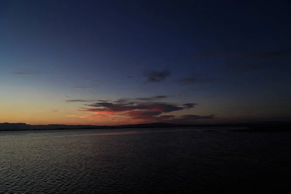日落在三角洲马布罗 — 图库照片