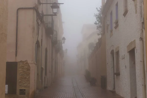 Calles Ibiza Vista Día Nublado — Foto de Stock