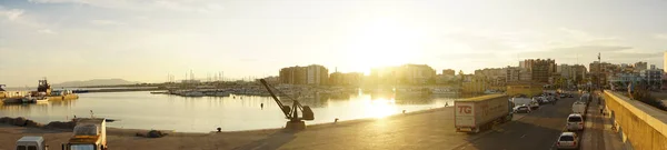 Vinaros Spain September 2017 Vinaros View Port Sunset Vinaroz Mediterranean — Stock Photo, Image