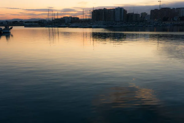 Vinaros Spanyol September 2017 Pelabuhan Dari Vinaroz Dengan Perahu Pelabuhan — Stok Foto