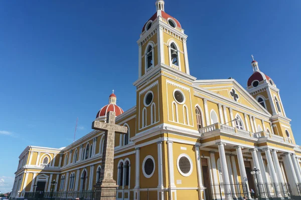 Hermosa Vista Catedral Granada Nicaragua — Foto de Stock