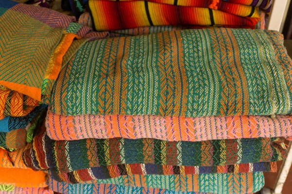 Verschiedene Bunte Stoffe Maya Stil Als Muster — Stockfoto