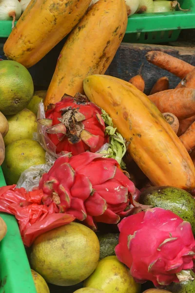 Trópusi Gyümölcsök Eladni Nicaragua — Stock Fotó