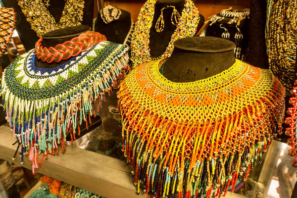 Masaya, Nicaragua  August 27, 2016: Artisan local tourist market from Masaya. The best place to buy souvenirs. market in Nicaragua art