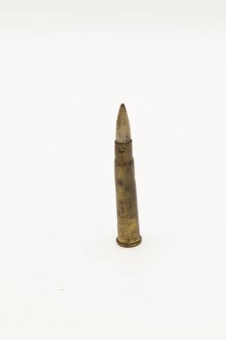 Eski kurşun üzerine beyaz izole