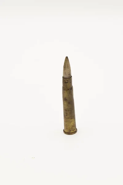 Old Bullet Isolated White — Stock Photo, Image