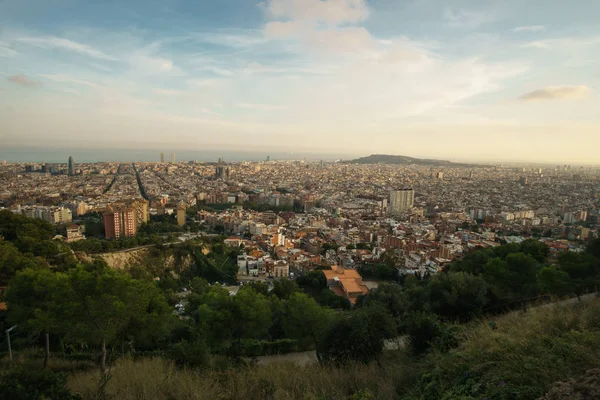 Barcelona Panoramatický Pohled Bunkrů Del Carmel Barcelona Katalánsko Španělsko — Stock fotografie