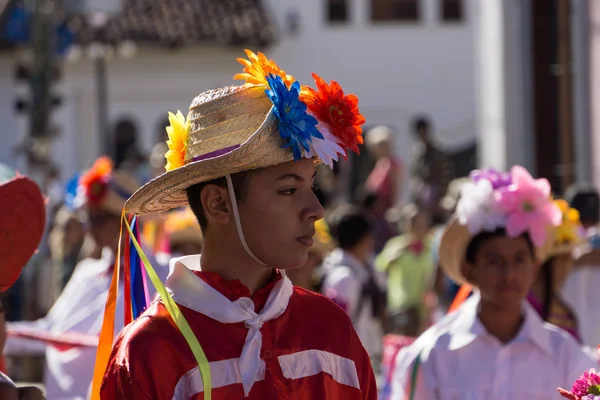 Granada Nicaragua Febrero 2017 Personas Vestidas Con Trajes Tradicionales Máscaras — Foto de Stock