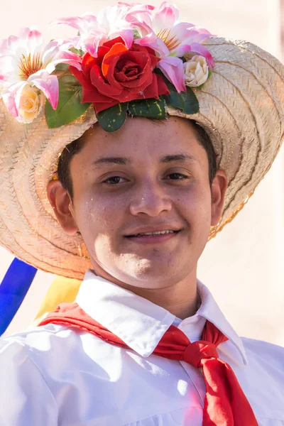 Granada Nicaragua Febrero 2017 Personas Vestidas Con Trajes Tradicionales Máscaras —  Fotos de Stock