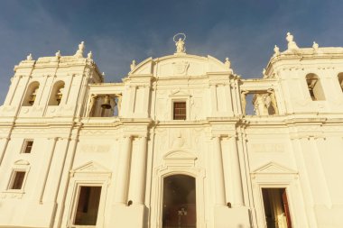 Nikaragua, turistik Leon şehrinin katedral yer Nikaragua